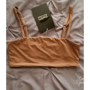 Naked Wardrobe Toffee Bikini Top ONLY